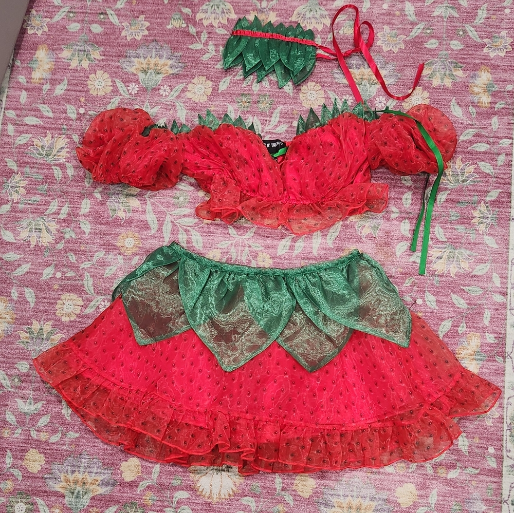 Dollskill Sweet Strawberry  costume - Picture 2 of 8
